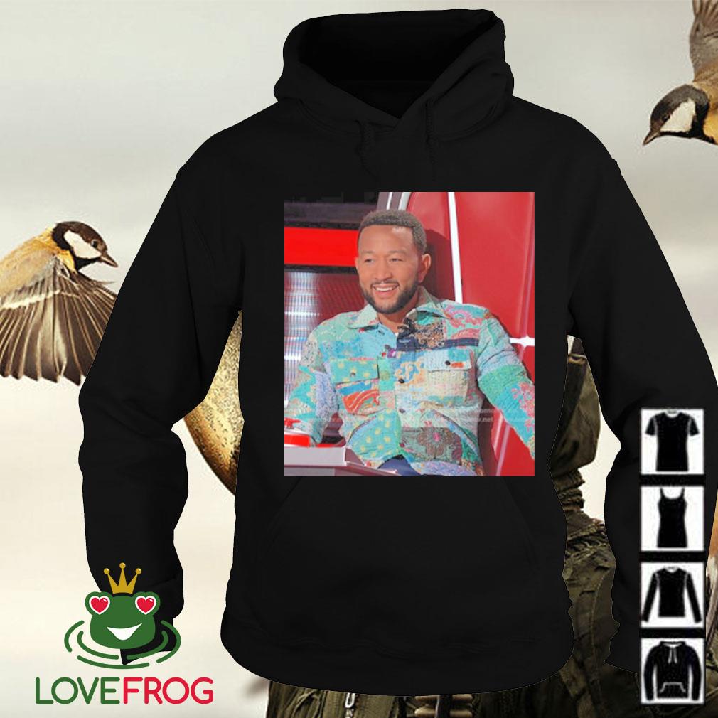 John Legend The Voice Patchwork Turtle Neck Sweater