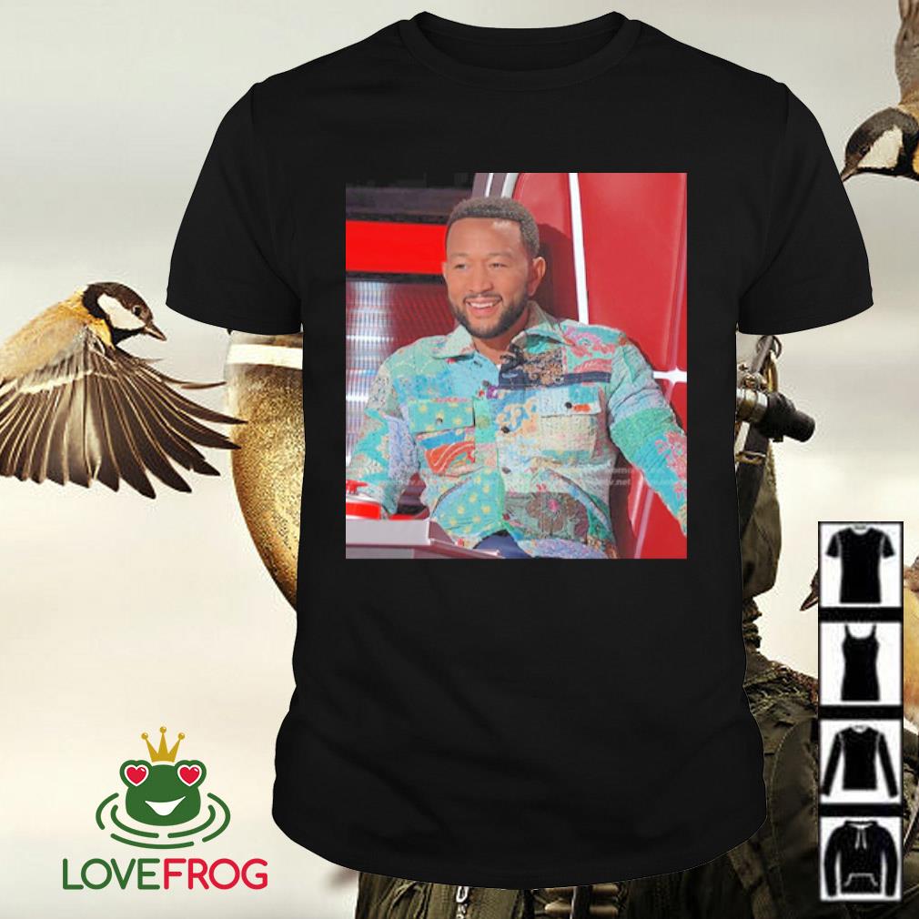 John Legend The Voice Patchwork Turtle Neck Sweater