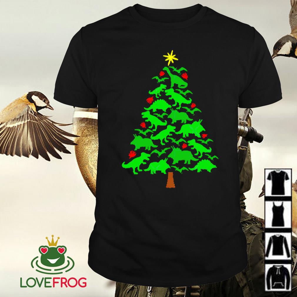 Best Dinosaur holiday Christmas tree shirt