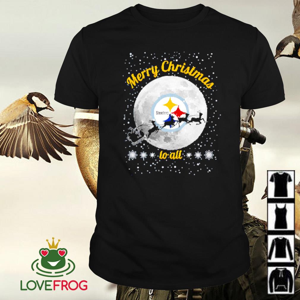Pittsburgh Steelers merry Christmas to all moon shirt