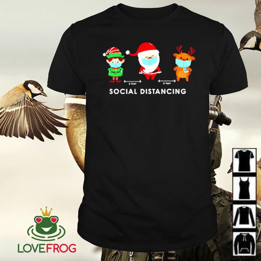 Top Quarantine social distancing Santa shirt
