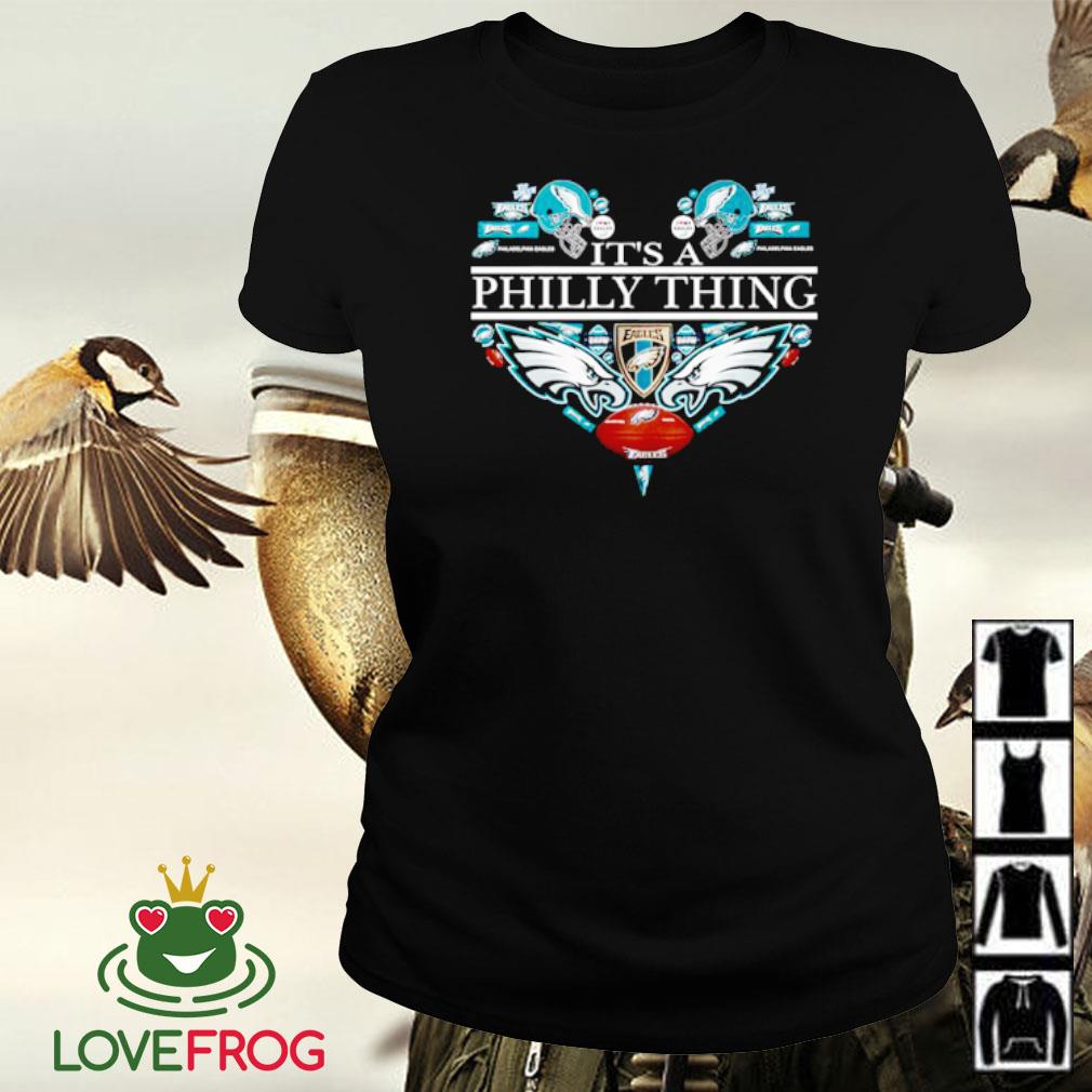 Philadelphia Eagles Heart 2D T-shirt For Women - Personalized