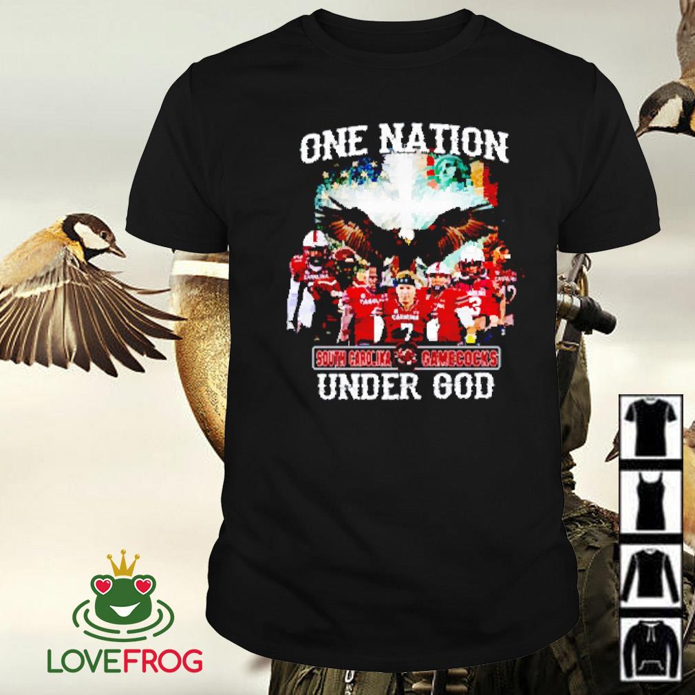 Awesome South Carolina Gamecocks one nation under God shirt