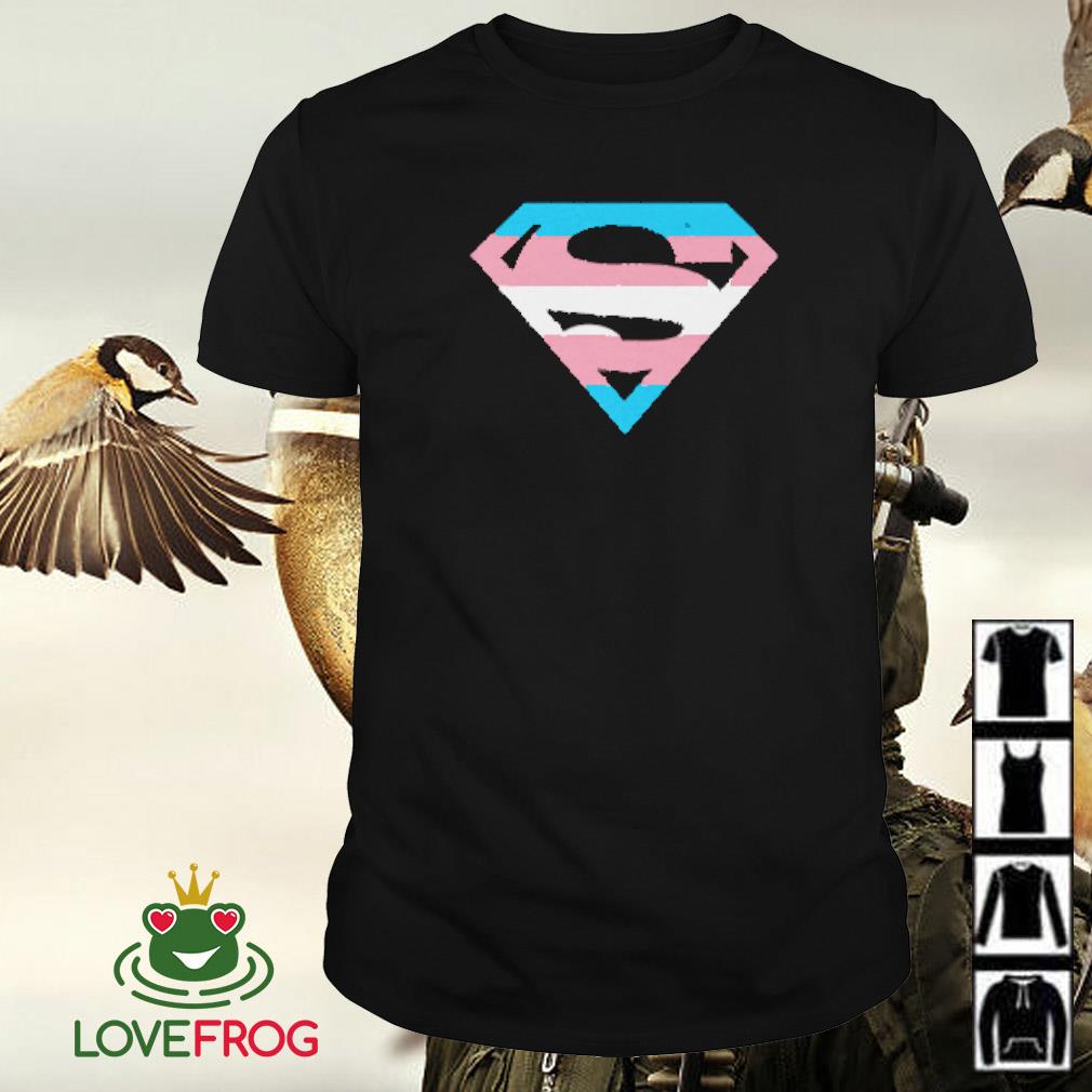 Official Superman logo trans rights are human rights shirt