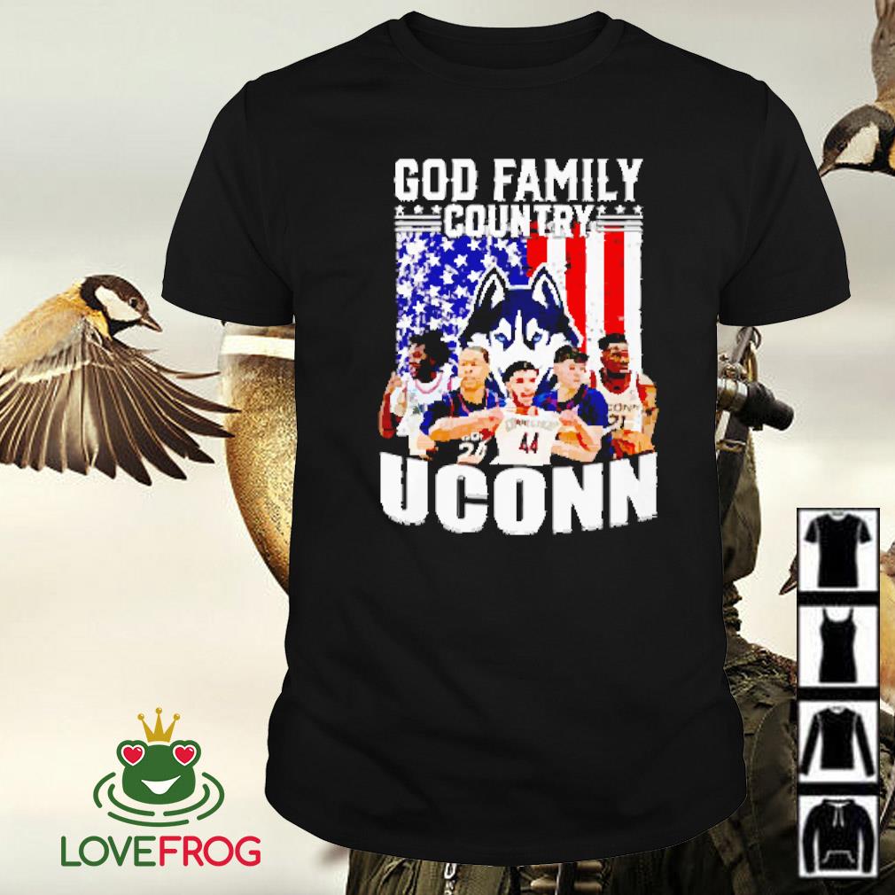 Premium God family country UConn Huskies basketball shirt