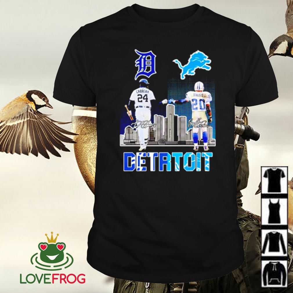 Barry Sanders 20 Detroit Lions Signature T-Shirt funny shirts