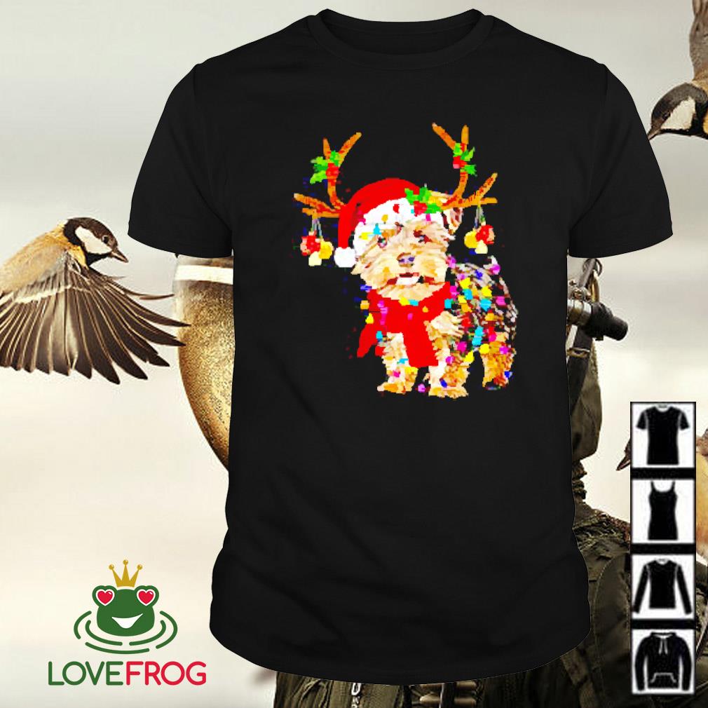 Funny Yorkshire Terrier Gorgeous Reindeer Christmas shirt