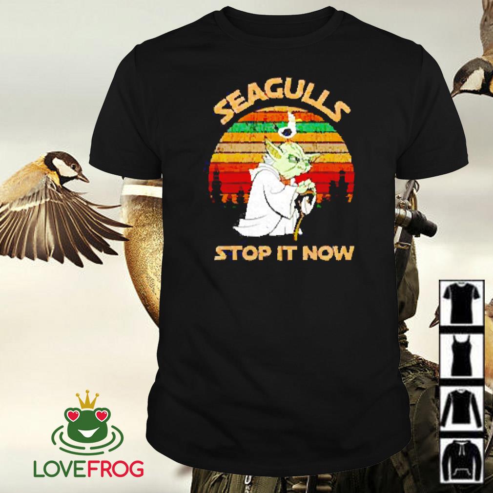 Nice Yoda seagulls stop it now vintage shirt