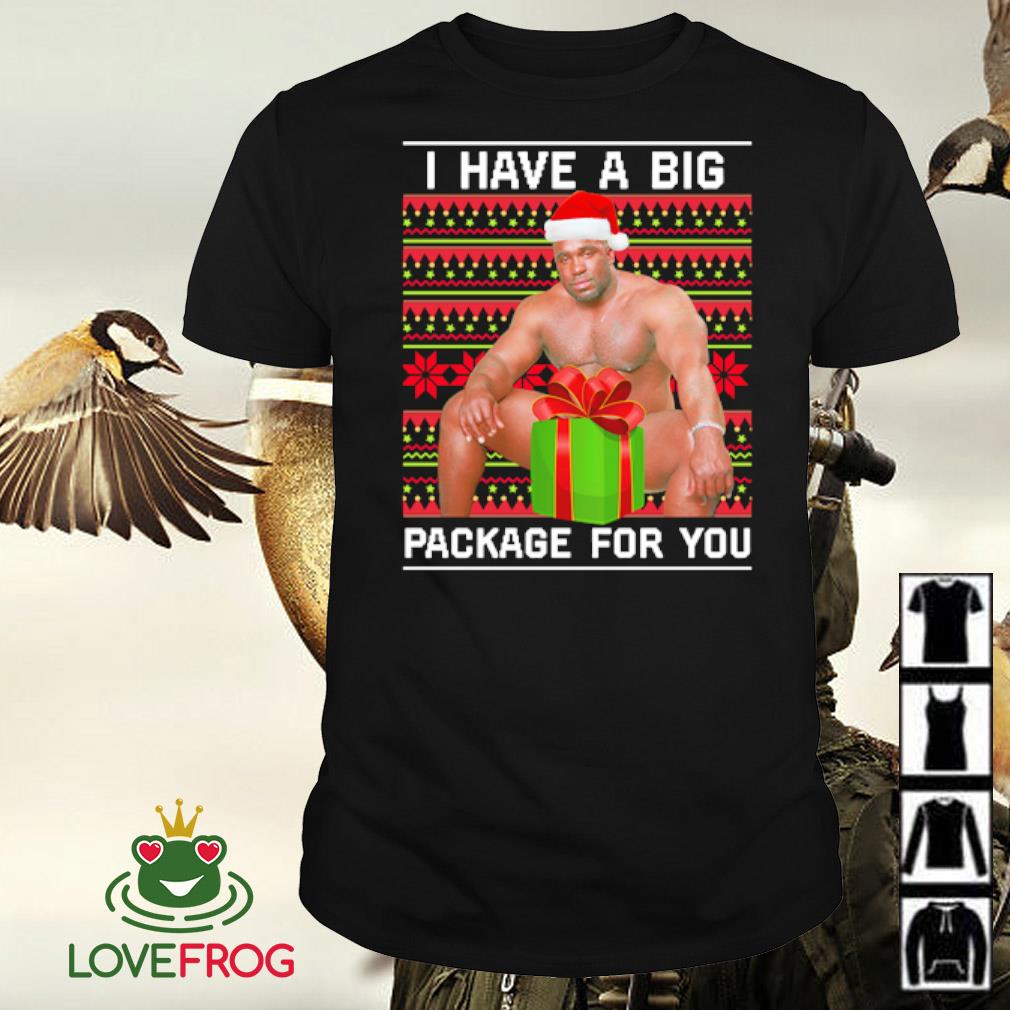 Official Barry Wood I have a big package for you ugly Christmas shirt