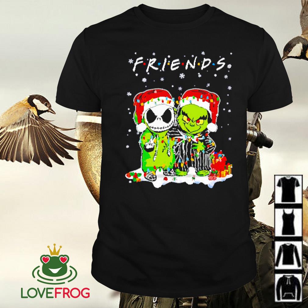 Official Friends Grinch and Jack Skellington Christmas shirt
