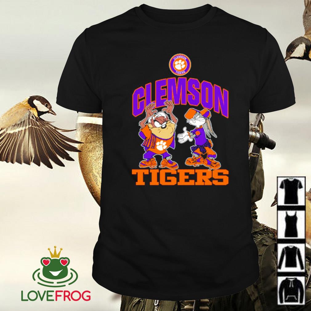 Official Looney Tunes Tasmanian Devil and Bugs Bunny Clemson Tigers shirt
