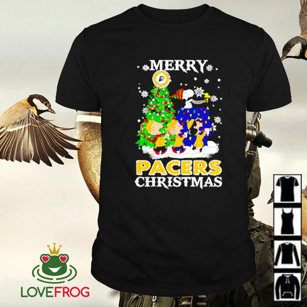 Original Snoopy and friends merry Indiana Pacers Christmas shirt