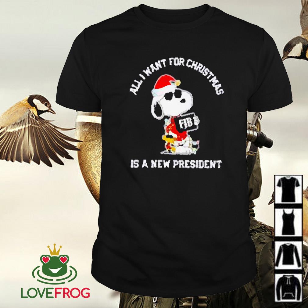 Premium Snoopy FJB all I want for Christmas is a new president shirt