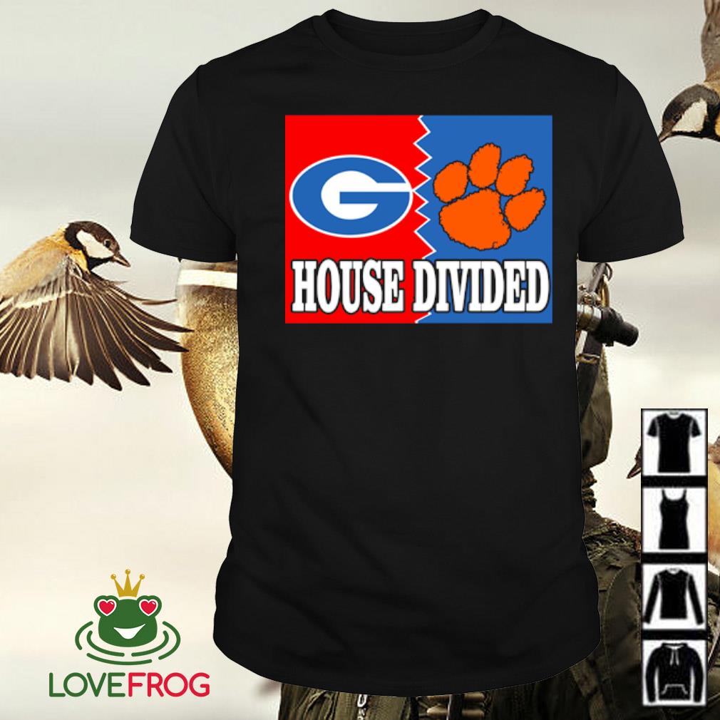 Top House divided Georgia Bulldogs Clemson Tigers shirt