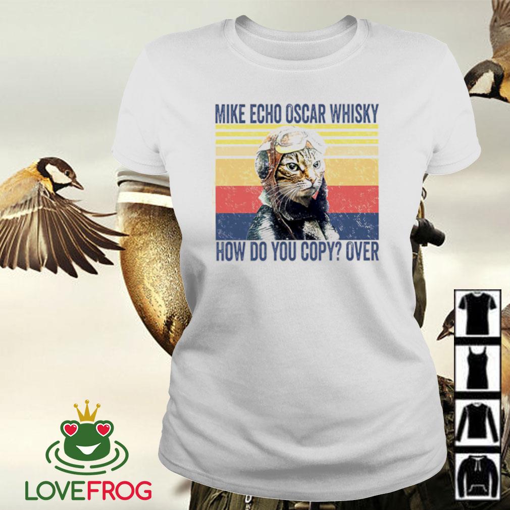 mike echo oscar whiskey cat shirt